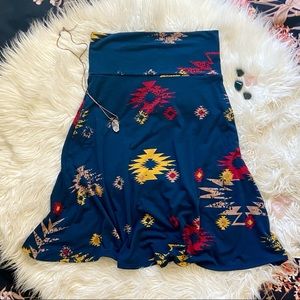 Lularoe Azure A-line skirt, southwestern